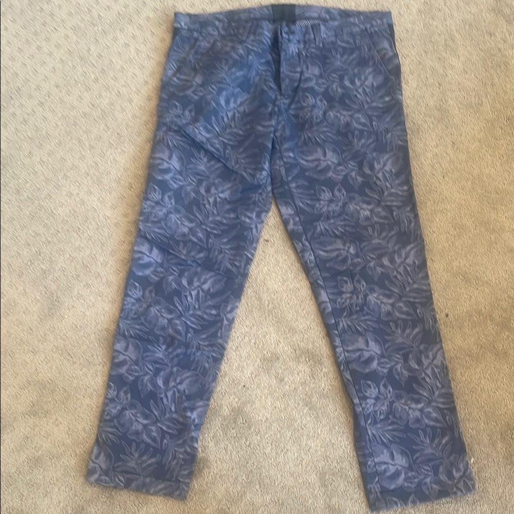 Men's Blue Floral Pants